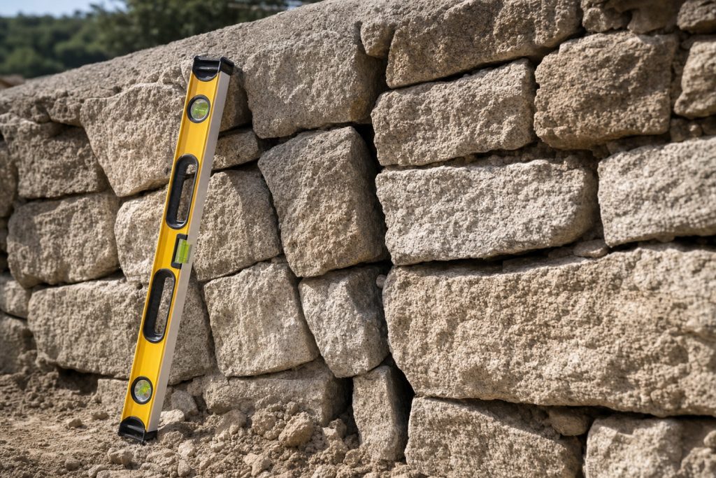 Mur en pierre qui penche ? Les solutions pour éviter l'effondrement